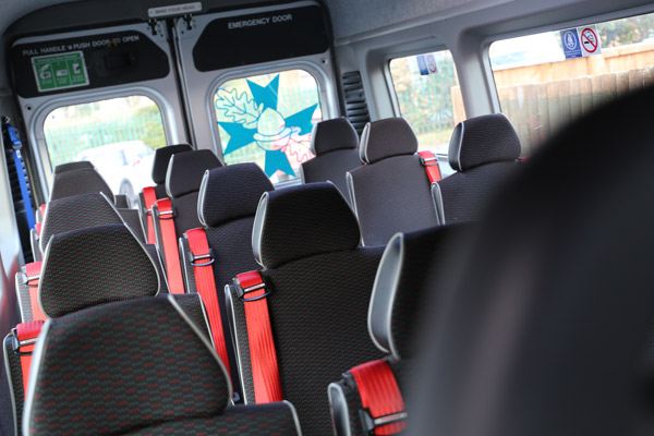 New Minibus: excitement today as we take delivery of our new minibus!