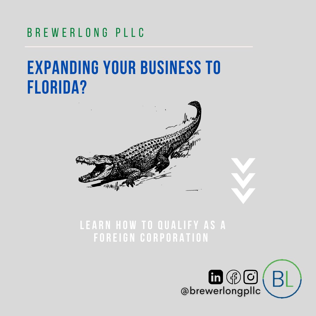 Make sure you're #compliant and take the right steps to qualify as a #foreign #company in #Florida: loom.ly/Jm_fULM
#commerciallaw #floridaattorneys #smallbusinesslaw