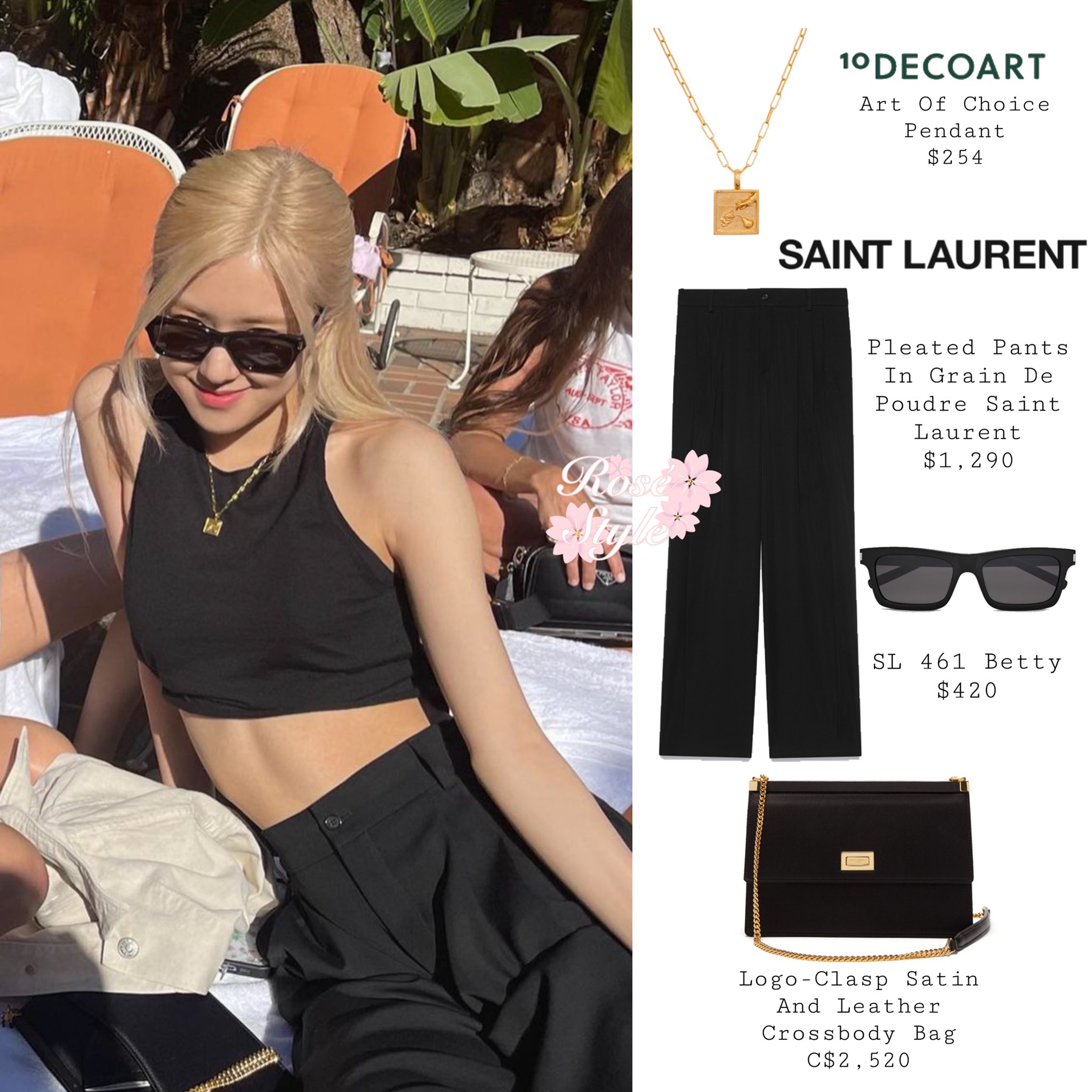 BLACKPINK ROSEさん着用 サンローラン SL 461 ベティ BLACKPINK ROSEさん着用 サンローラン SL 461 ベティ (Saint