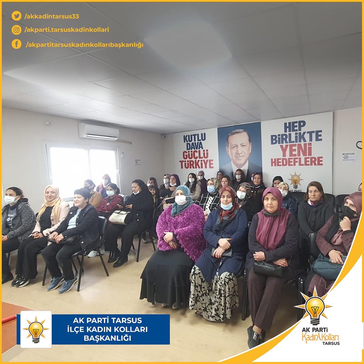 akkadintarsus33's tweet photo. AK Parti Tarsus İlçe Kadın Kollları Başkanlığı olarak Başkanımız Sn.Gülşah YURTOĞLU ve Yönetim Kurulu üyelerimiz ile birlikte Yürütme ve Yönetim toplantımızı gerçekleştirdik.Hayırlara vesile olsun. 🙏🏻🇹🇷 https://t.co/biAqrAexBu
