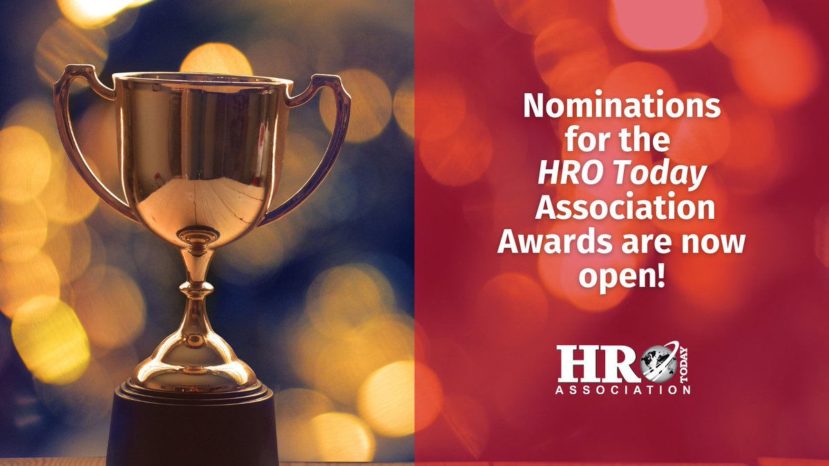 Nominations for the 2022 HRO Today Association Awards are now open! Learn more and submit your nomination here: bit.ly/3NdgKAB