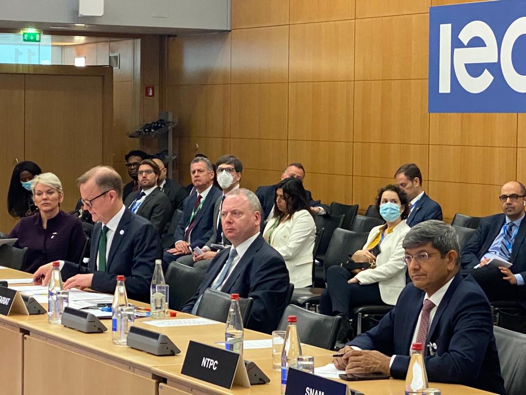 NTPC Limited (@ntpclimited) on Twitter photo CMD NTPC participated in the IEA Ministerial meeting in Paris.
<a href="/IEA/">International Energy Agency</a> <a href="/power_pib/">PIB_INDIA Power Ministry</a> <a href="/MinOfPower/">Ministry of Power</a> <a href="/mnreindia/">Ministry of New and Renewable Energy (MNRE)</a> <a href="/UN_Energy/">UN-Energy</a> <a href="/OfficeOfRKSingh/">Office of R.K. Singh</a> <a href="/CMDNTPC/">CMD-NTPC</a> CMD NTPC participated in the IEA Ministerial meeting in Paris.
<a href="/IEA/">International Energy Agency</a> <a href="/power_pib/">PIB_INDIA Power Ministry</a> <a href="/MinOfPower/">Ministry of Power</a> <a href="/mnreindia/">Ministry of New and Renewable Energy (MNRE)</a> <a href="/UN_Energy/">UN-Energy</a> <a href="/OfficeOfRKSingh/">Office of R.K. Singh</a> <a href="/CMDNTPC/">CMD-NTPC</a>