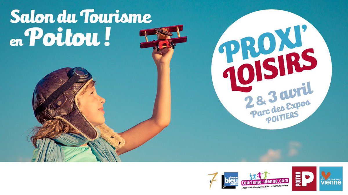 Département de la Vienne (@departement86) on Twitter photo Présentation de Proxi'Loisirs, salon du #tourisme en #Poitou, les 2 & 3 avril au Parc des Expos de #Poitiers.
▶ 100 exposants dont un stand <a href="/MarquePoitou/">Le Poitou</a> pour découvrir des idées de loisirs et de week-ends proches de chez vous
▶ 2 invités d'honneur : <a href="/MoselleCD57/">Département Moselle</a> & <a href="/DeuxSevres/">79 le Département</a> Présentation de Proxi'Loisirs, salon du #tourisme en #Poitou, les 2 & 3 avril au Parc des Expos de #Poitiers.
▶ 100 exposants dont un stand <a href="/MarquePoitou/">Le Poitou</a> pour découvrir des idées de loisirs et de week-ends proches de chez vous
▶ 2 invités d'honneur : <a href="/MoselleCD57/">Département Moselle</a> & <a href="/DeuxSevres/">79 le Département</a>