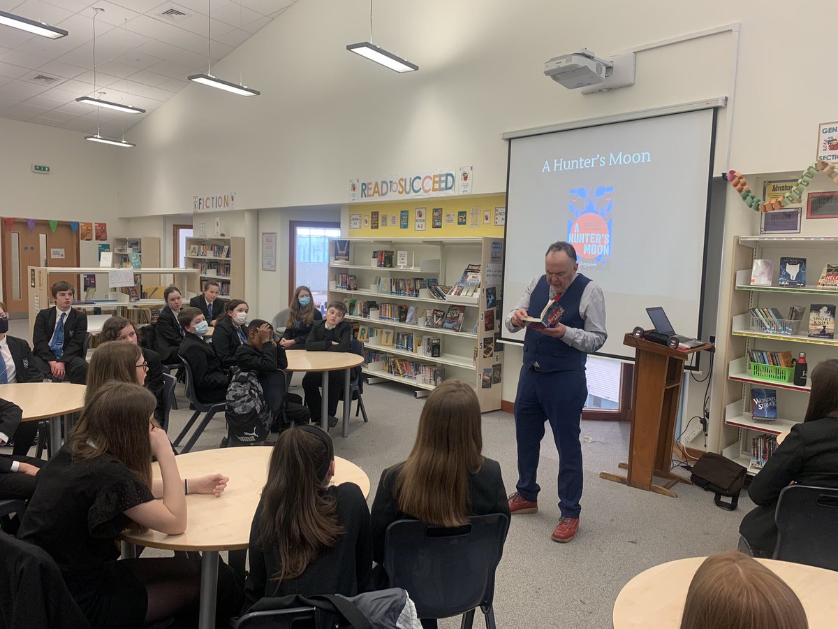 _CHSEnglish's tweet photo. Some of our S1 pupils enjoying a visit from Philip Caveney/Danny Weston today! Thank you, @philip_caveney ☺️📖 #ReadtoSucceed https://t.co/AX1KKyDjb2