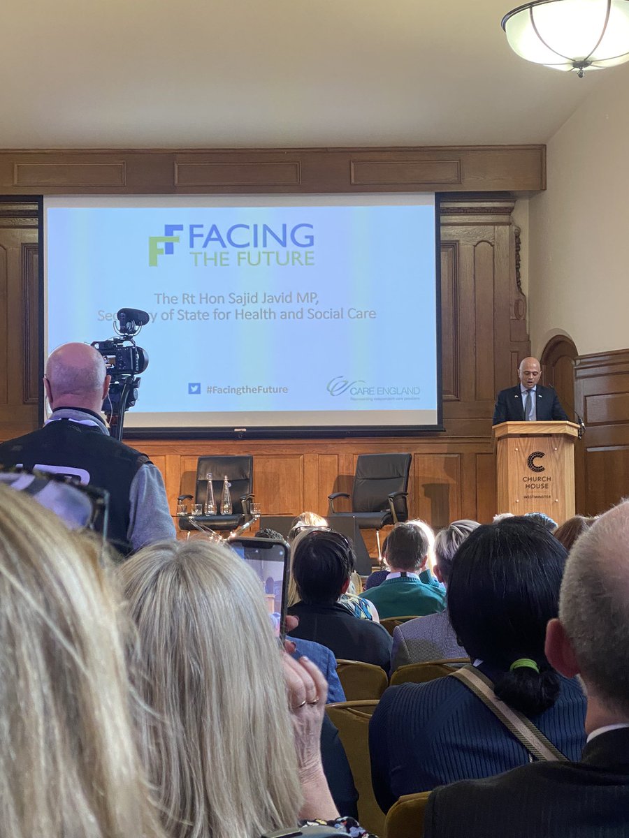 Wonder what <a href="/sajidjavid/">Sajid Javid</a> has to say on parity for ASC vs. NHS? On tender hooks… <a href="/CareEngland/">Care England 💚</a> <a href="/ProfMartinGreen/">Prof. Martin Green</a> #FACINGTHEFUTURE