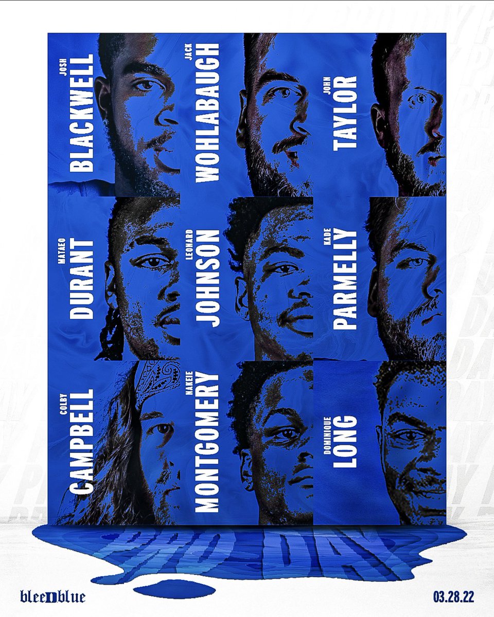 Pro Day ready 💪 

#BLEEDBLUE