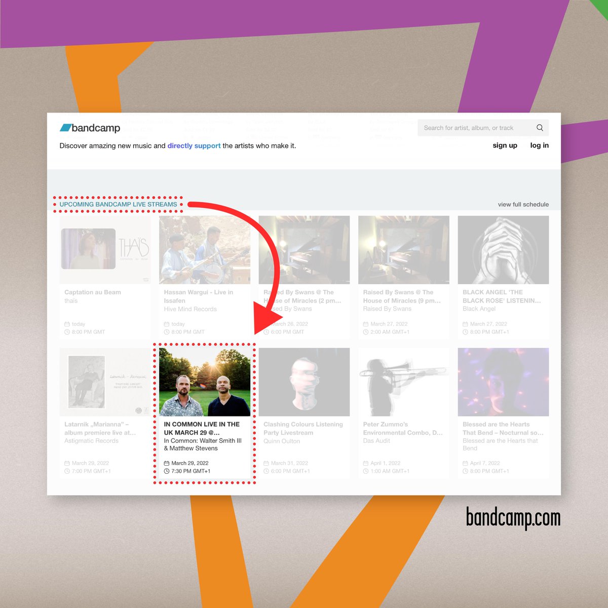 👀 The 'In Common III' livestream on March 29 with <a href="/waltersmithiii/">Walter Smith III</a> and <a href="/mtwstevens/">Matthew Stevens</a> is currently featured on the <a href="/Bandcamp/">bandcamp</a> homepage.

RSVP to the exclusive free livestream here: wwr.dj/IC3Livestream