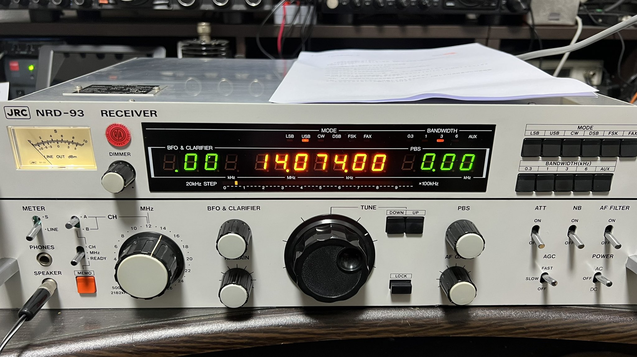 JRC 決めれ NRD-93 RECIVER JRC 決めれ NRD-93 RECIVER