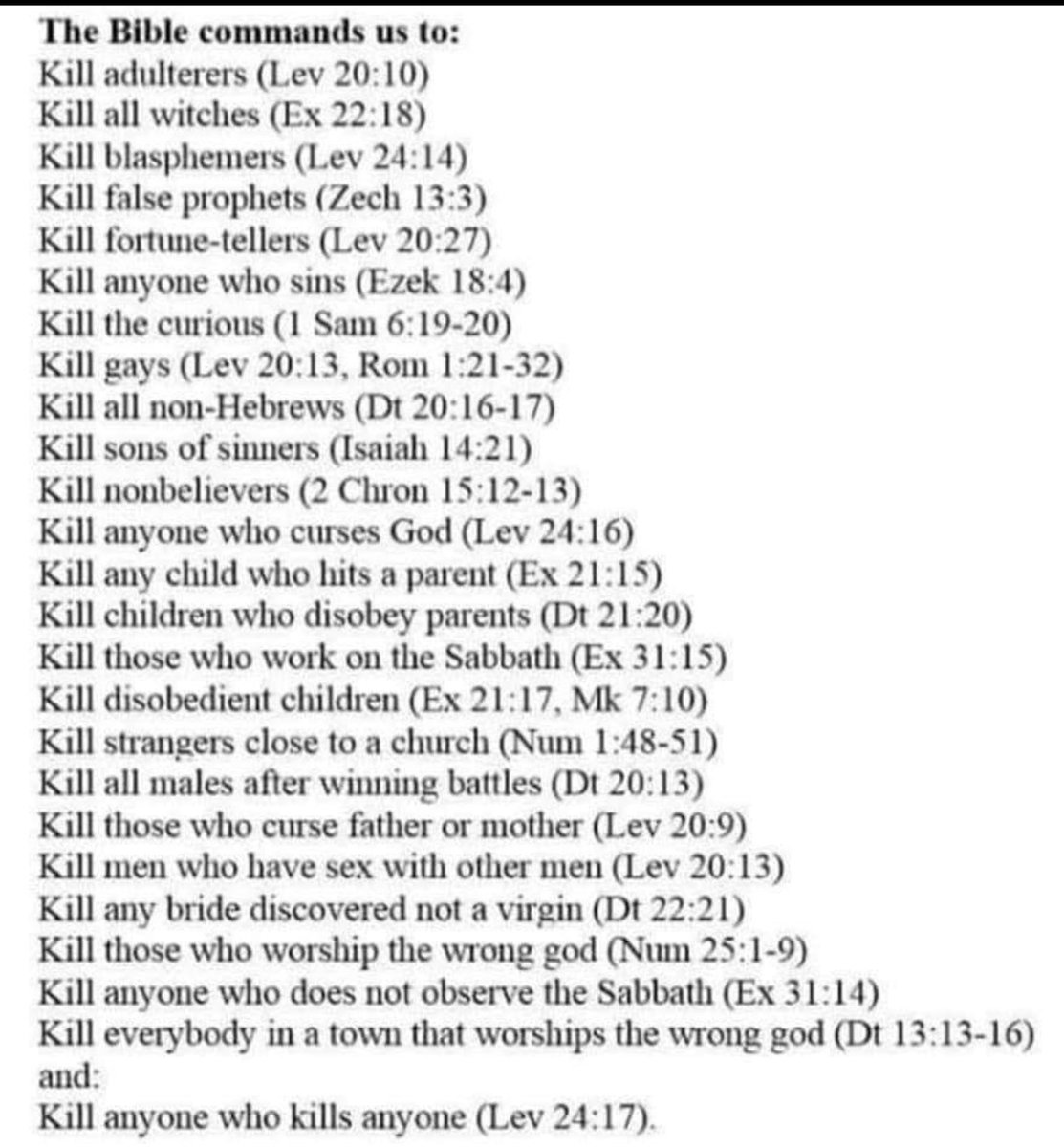 Kill commands in the #bible. Check to see if you're on the list.