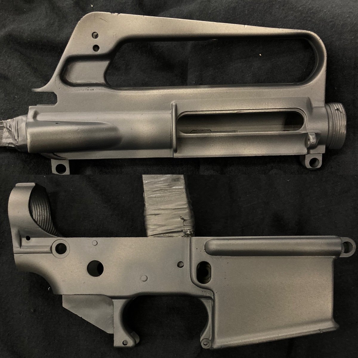 pixy_1's tweet photo. WE XM177
フレーム修正こんなもんかな〜までいけたので軽くダメージを入れてから塗装してみました〜
が塗装すると見えてくるアラが💦
部分補修で何とかなるか😅

#namsoft
#xm177 https://t.co/NjebcAvBNO