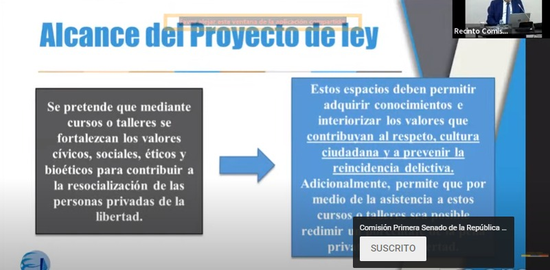eepachecoc's tweet photo. #AEstaHora en C. @PrimeraSenado realizo la ponencia del Proyecto de Ley de mi autoría, que faculta la redención de pena privativa de la libertad mediante el fortalecimiento de los DD.HH. para la formación en valores en establecimientos de reclusión. 

🔴👉https://t.co/70A4sECOqS https://t.co/F7H4JYzpat