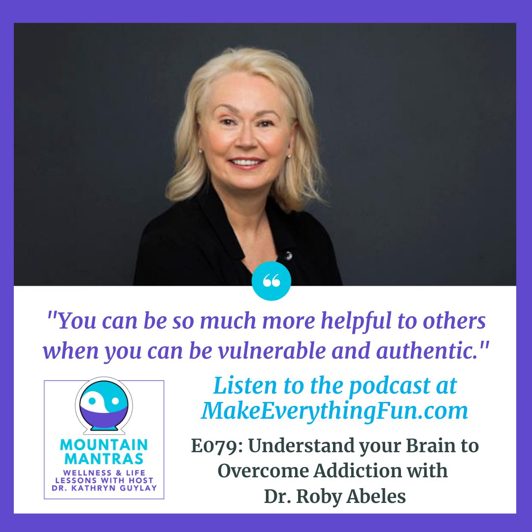 kathryntkemp's tweet photo. Learn more about addiction and how the brain is wired for reward in my interview with Dr. Roby Abeles: https://t.co/D4l1Q0L6AR
#podcast #makeeverythingfun #mountainmantras #addiction #brain #reward https://t.co/137BFn3o4E