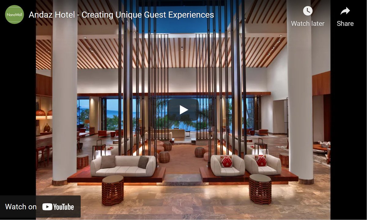 Geoff Gray with the Andaz Hotel sums up the benefits of  <a href="/NanaWall/">NanaWall</a> glass wall systems beautifully in this video shared on retrofit TV this week, or check it out on You Tube. youtu.be/TpQq216R2KI

Retrofit TV retrofittv.com

For design assist: casi-ga.com