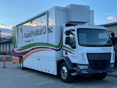 IdahoPCA's tweet photo. Congratulations to Desert Sage Health Centers on their new mobile medical unit! Complete with two patient rooms, a laboratory, and a reception area, this mobile medical unit is equipped to bring the clinic to where patients are at. https://t.co/NB3bjLXSaw
