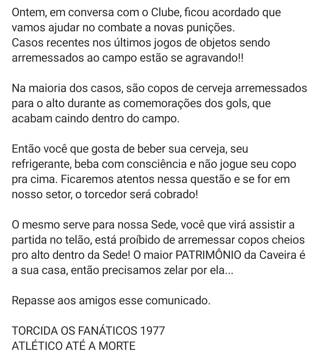 Tof1977oficial's tweet photo. ORIENTAÇÃO GERAL !!! https://t.co/CZFvG6Ye93