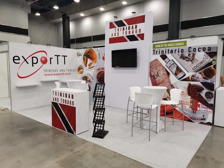 TTBizLink's tweet photo. Join us as we highlight exporTT's participation in #Expocomer - Panama  Tradeshow.

It's Day 1 &amp; the exporTT team is busy setting up the booth &amp; getting ready to welcome visitors who wish to experience a taste of T&amp;T in Panama.
Stop by &amp; say hello if you can or tell a friend https://t.co/qY7mtcZwSh
