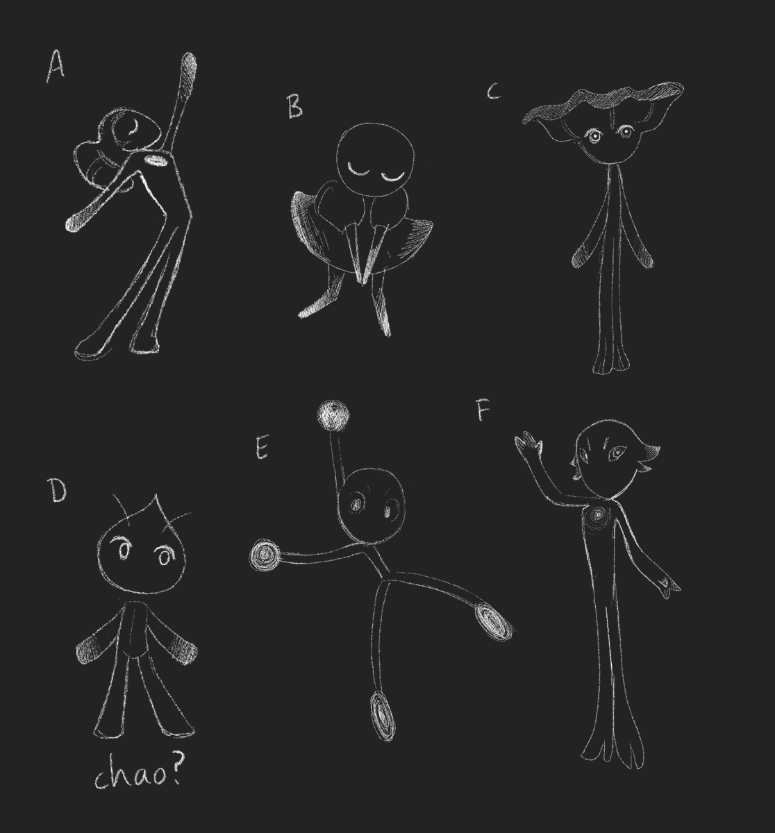 Thread of some of my old work on Phosphorus (2021).

First up, early explorations to find how the dancing sprites might look. I felt it looked either too much like Mune or too literal, so I started looking at how photographers creatively capture light and went more abstract. 