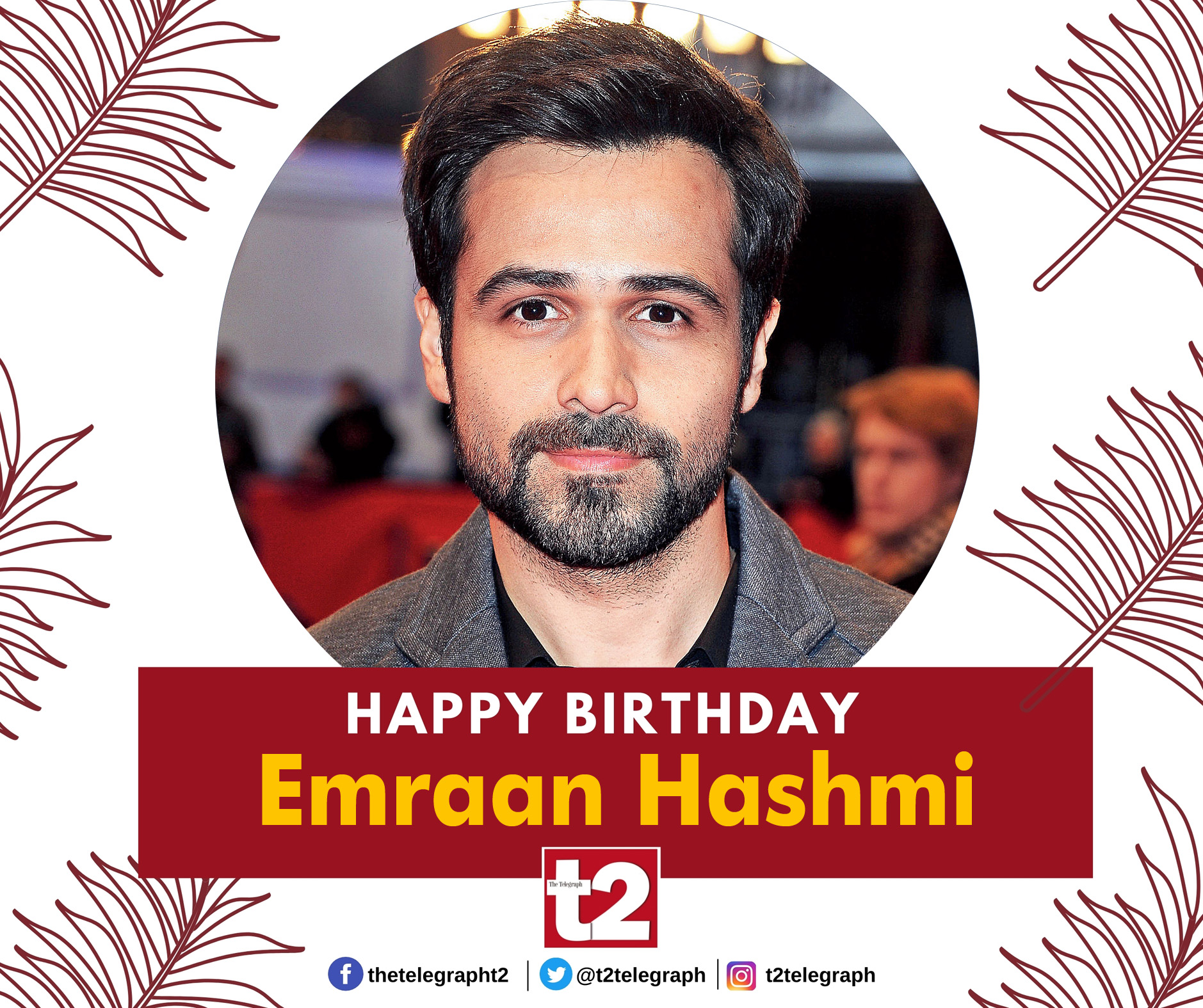 T2 wishes the versatile Emraan Hashmi a very happy birthday. How about a \Selfiee\ today? 