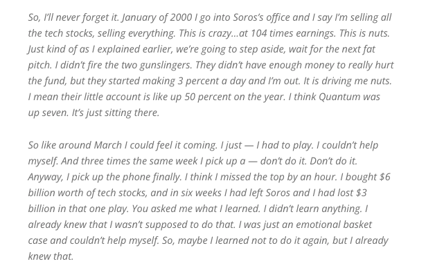 Stanley Druckenmiller's Worst Mistake Ever.