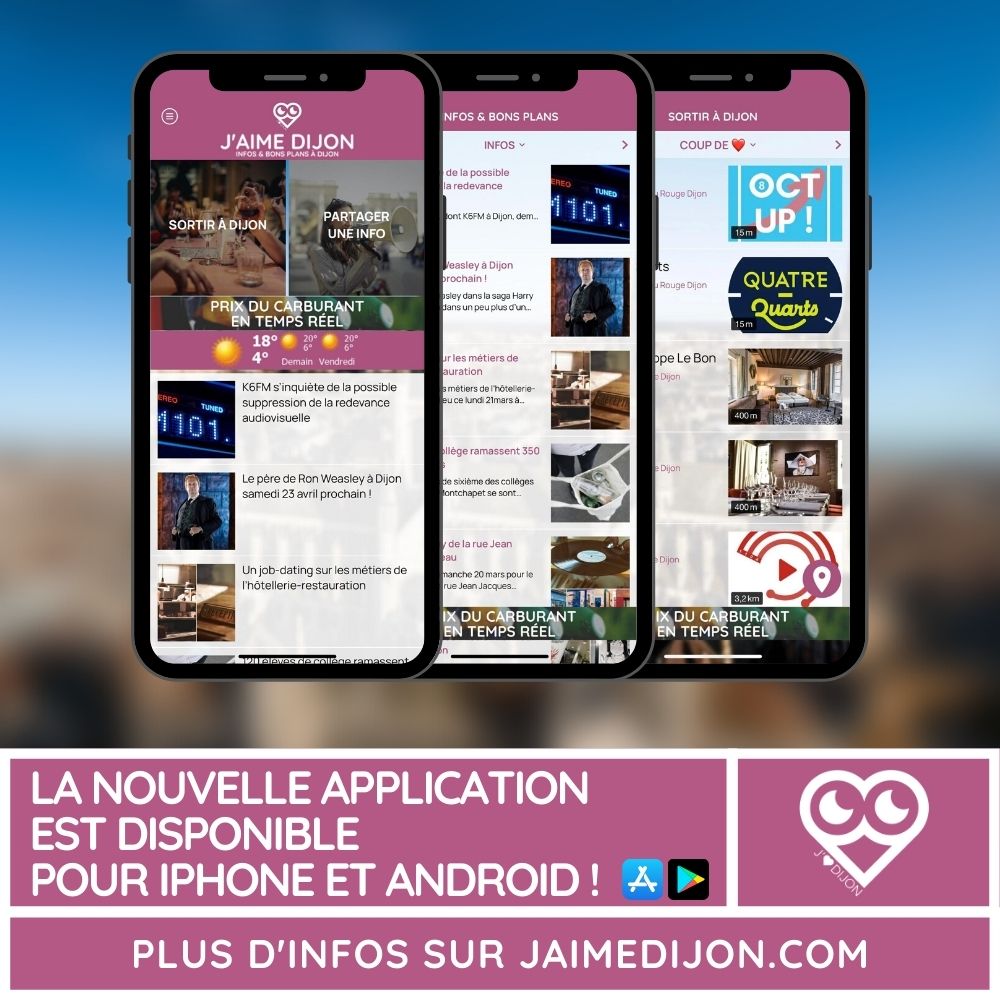 jaimedijon's tweet image. ⭐ Nous sommes tellement fiers et heureux de vous proposer notre nouvelle application pour iOS et Android ! A télécharger gratuitement #Dijon #JAimeDijon
➡️ l.jaimedijon.com/app