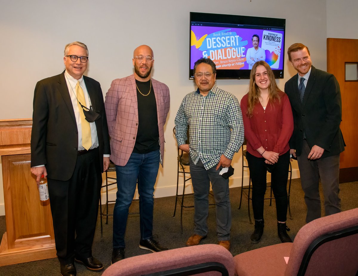 wpcalex's tweet photo. In February we welcomed @breyeschow to speak about his book "In Defense of Kindness: Why It Matters, How It Changes Our Lives, and How It Can Save the World" at our annual Dessert &amp; Dialogue event. Thank you very much, Rev. Reyes-Chow! https://t.co/YzUEozAVfj