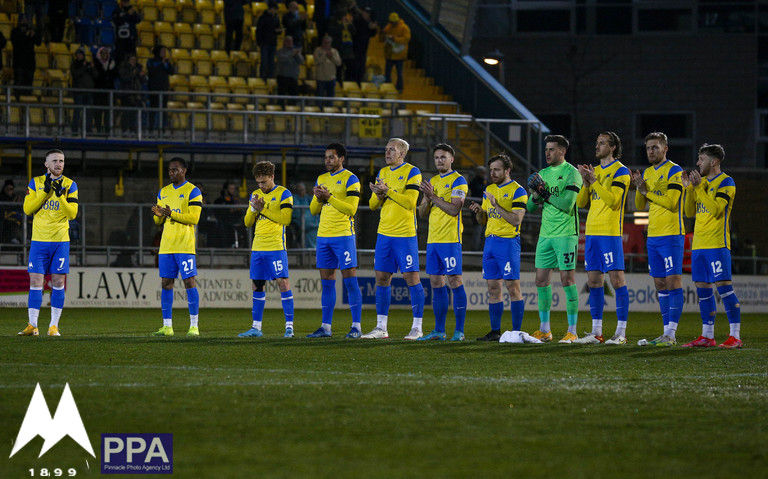 TUFC1899's tweet photo. β«οΈ A night we remembered a true Torquay United legend.
Thanks for the memories, Frank π
#tufc https://t.co/3ZzkBql76R