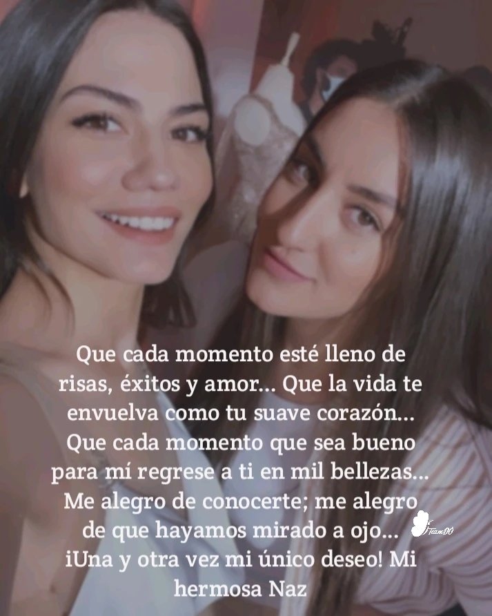 teamekcd's tweet photo. Felicitación y mensaje de Demet a su gran compañera y amiga, @nazgoktan con la que después del rodaje de Doğdugun ev Kaderindir, han seguido en contacto y entablado una gran amistad.
¡¡ IYI KI DOĞDUN NAZ!! https://t.co/xNgq1sKZxp