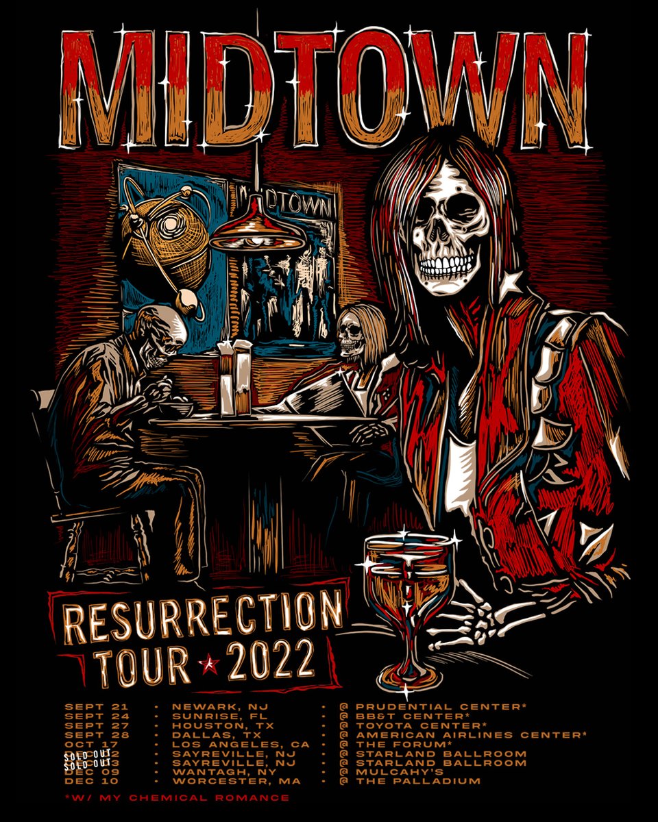 Listen up! We’re adding two additional shows to The Resurrection Tour 2022.  

DEC 09 - Long Island, NY - Mulcahy’s
DEC 10 - Worcester, WA - The Palladium

PRE-SALE: Thursday, 3/24 @ 10am EST
Password: MIDTOWN22

ON-SALE: Friday, 3/25 @ 10am EST

TIX at midtownrock.com