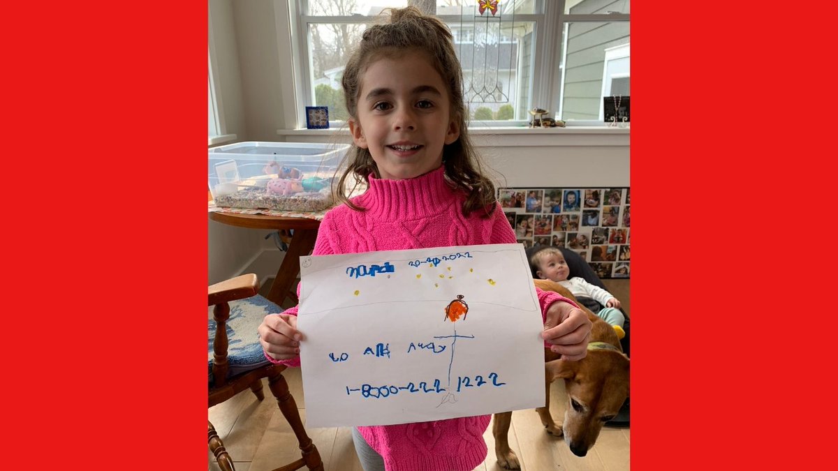 UpstatePoison's tweet photo. 💜GIVE THIS A LIKE: A HUGE shout out to Kindergartener Rhona from Rochester, NY who submitted this awesome poster to the @AAPCC annual poster contest! She wanted to help &amp; remind everyone to keep meds "up and away!" Follow her sister's story @CallMeMaisie321.💜 #NPPW22 https://t.co/btGrywcLg3