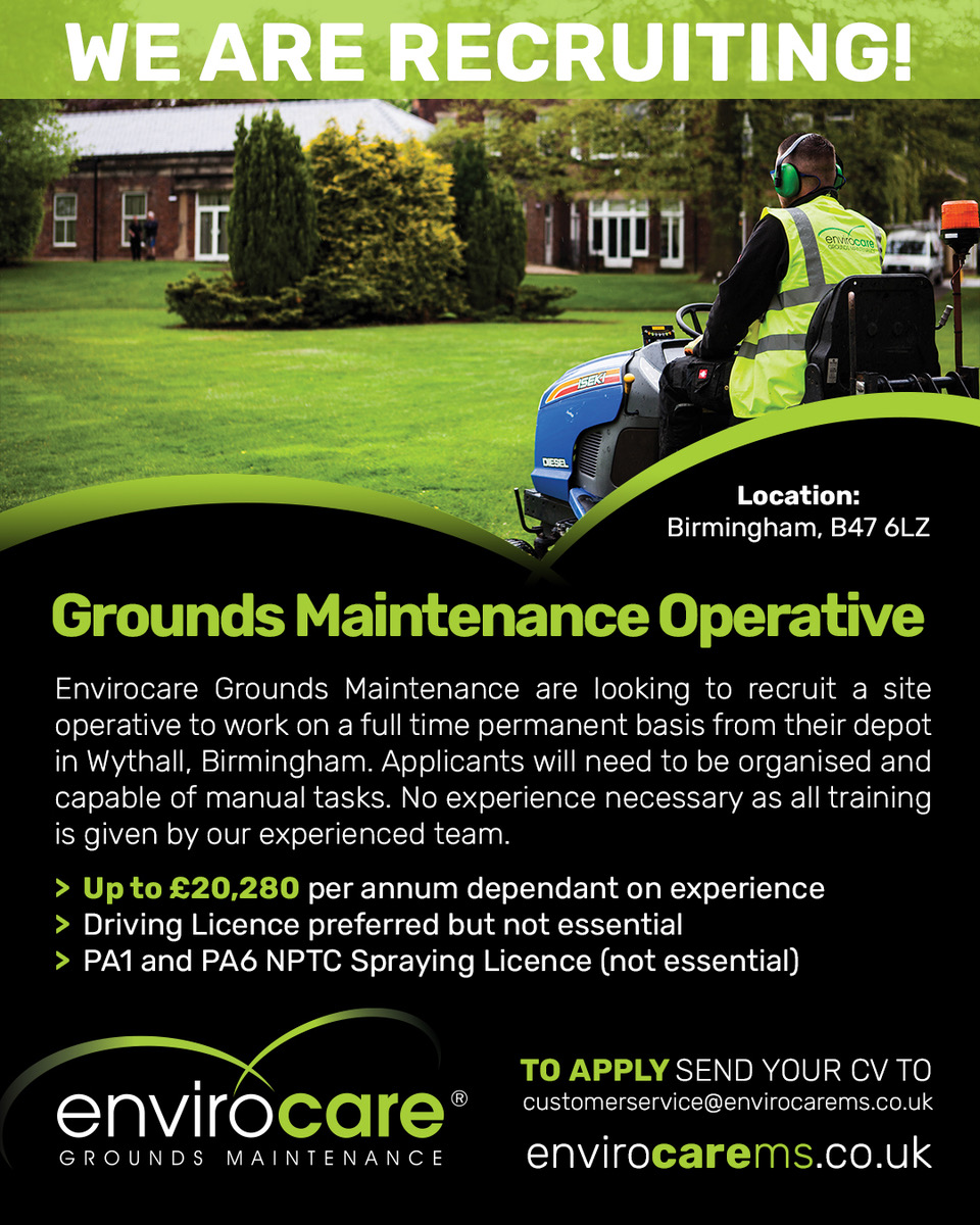 envirocarems's tweet photo. #BirminghamJobs  #groundsmaintenance #grasscutting #landscaping #jobsearch https://t.co/efsS35IXmr