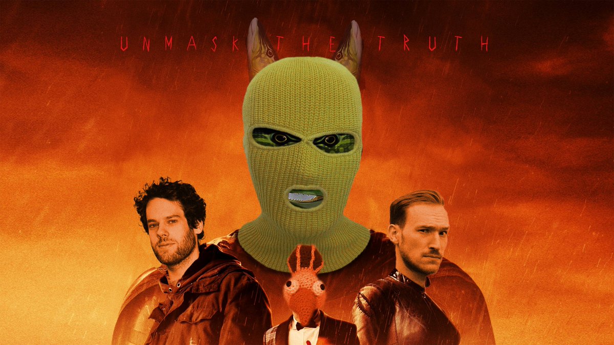 staerklars's tweet photo. THE MANFRED - Unmask the truth!
@larsericpaulsen @Pommes_Ruppel 
#rbtv #rocketbeans #verflixxteklixx https://t.co/pVMvaFF9JM