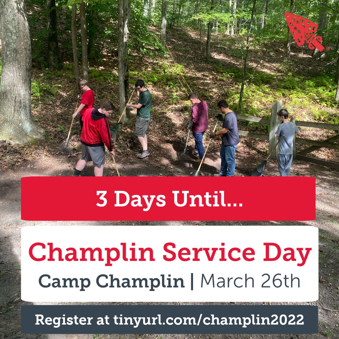 tulpelodge's tweet photo. 3 DAYS UNTIL CHAMPLIN SERVICE DAY!
Join Us on Saturday, March 26 at Camp Champlin (9am-2pm).  We have been asked to help with the construction of the new amphitheater at camp.

Register at https://t.co/rsaKLCBMPS https://t.co/7carHhPkq4