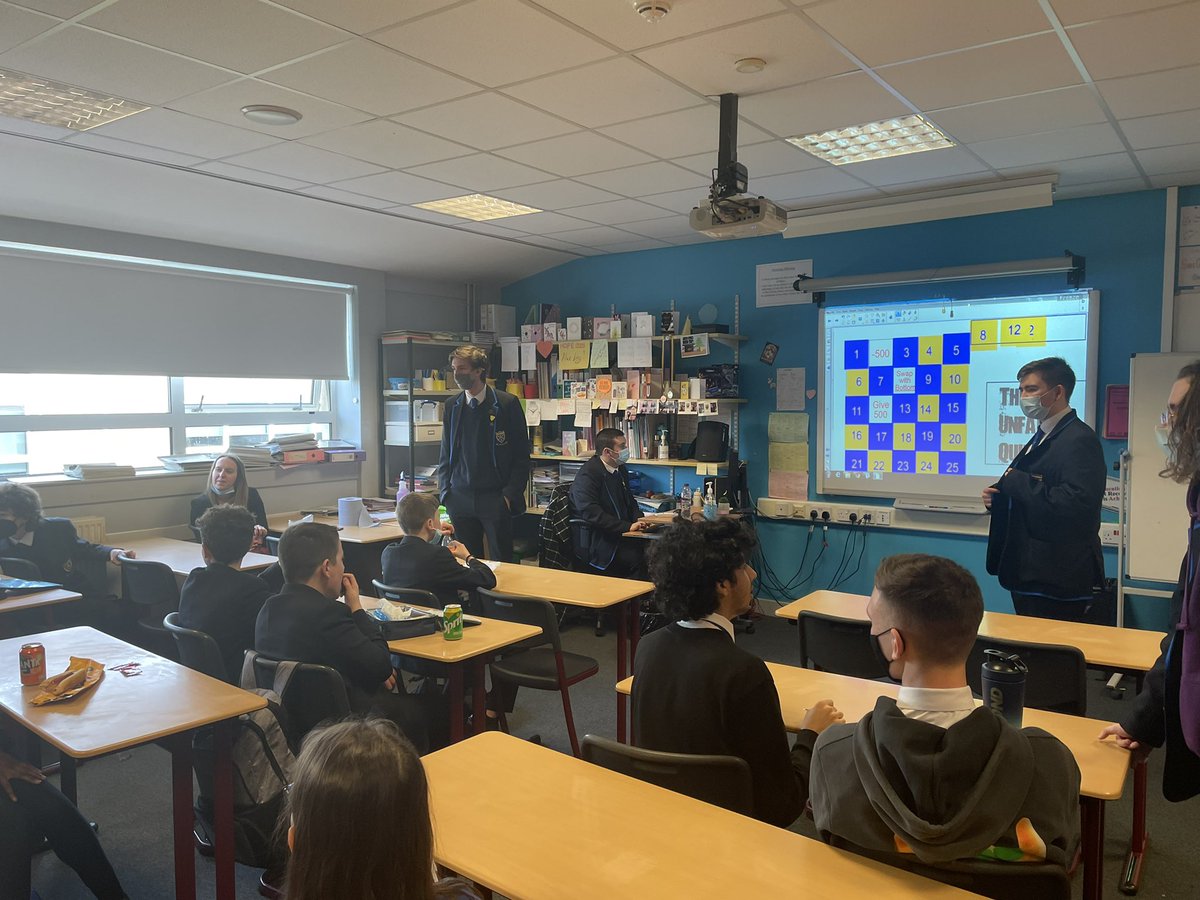 MathsStAndrews's tweet photo. Yesterday’s #NumeracyClub was brilliant fun with the Unfair Quiz! Thank you to the #NumeracyAmbassadors who did a fantastic job as always! @StAndrewsS6Cla1 https://t.co/97Sci03WdR