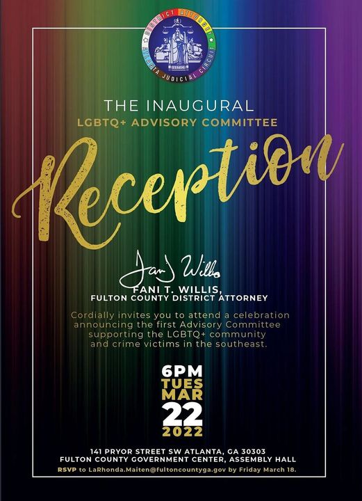 TheAtlBlkPride's tweet photo. CONGRATULATIONS to everyone that got sworn into the Fani Willis LGBTQ+ Advisory Board. The whole evening was fantastic. Loved the presentations, Great Job!! Atlanta Black Pride looks forward to seeing the fantastic work that this LGBTQ+ Advisory Board will do. #faniwilis #theoff https://t.co/ttLAiC85nN