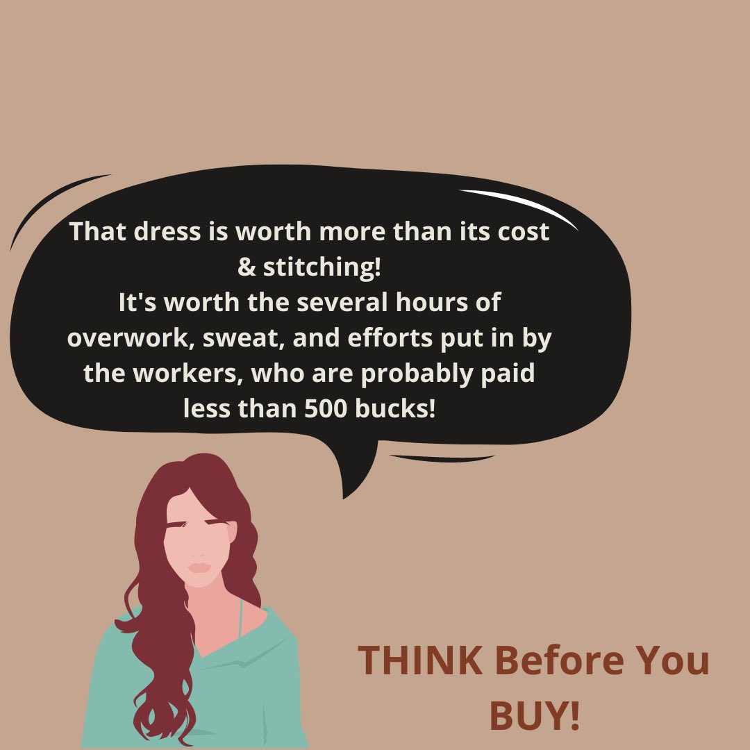 SlowStyle6's tweet photo. Fast Fashion is not free. Someone somewhere is paying🙏! https://t.co/0Xqj4NoFkG