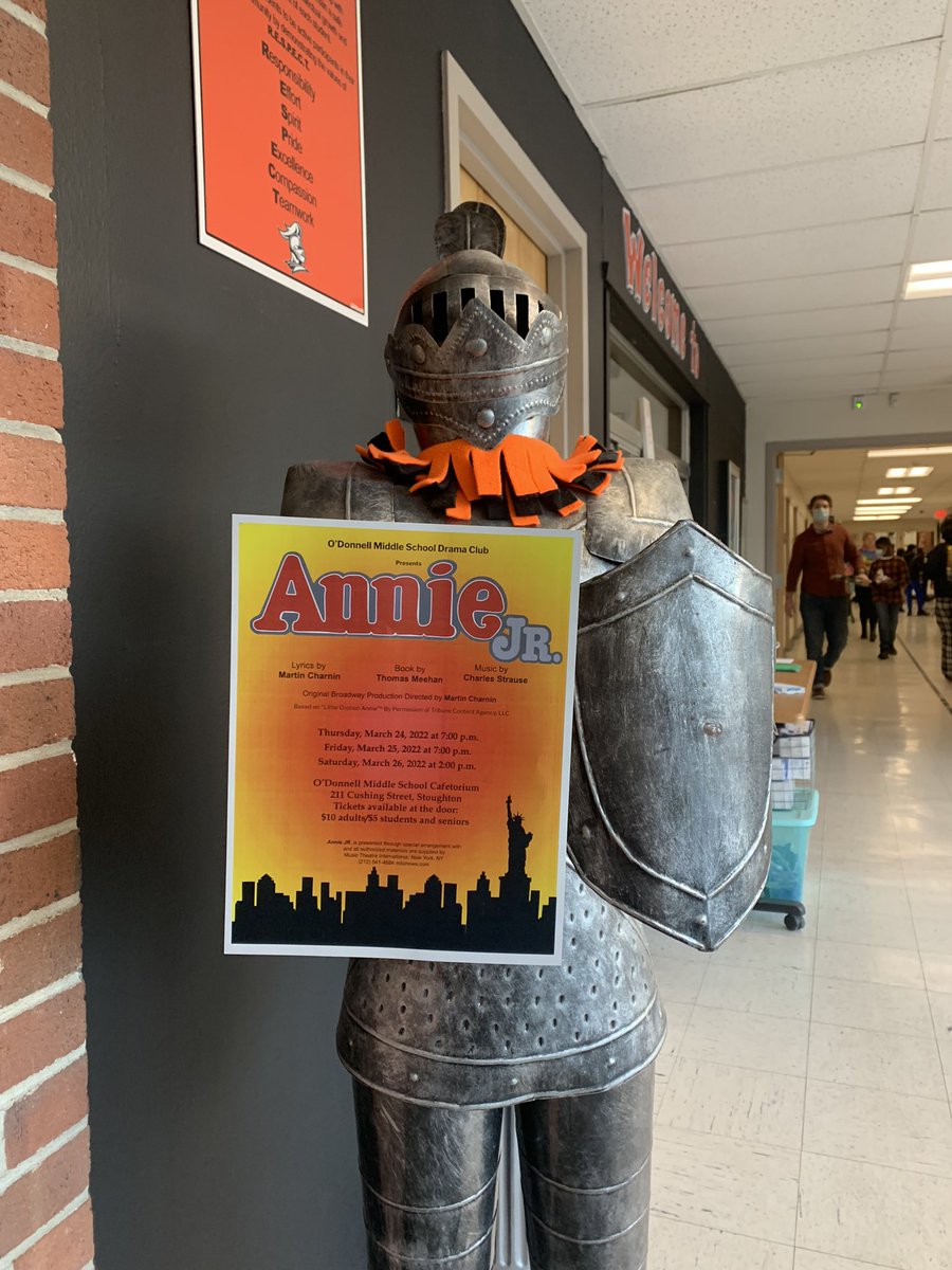 crowleyscience's tweet photo. Tomorrow! Tomorrow! Come see Annie Jr. tomorrow! It’s only a day away! Performances this Thursday and Friday at 7pm and Saturday at 2pm in the OMS cafetorium. Tickets sold at the door, don’t miss out! @StoughtonPS @MattColantonio @MrMangeMusic https://t.co/VRfFX7zKCp