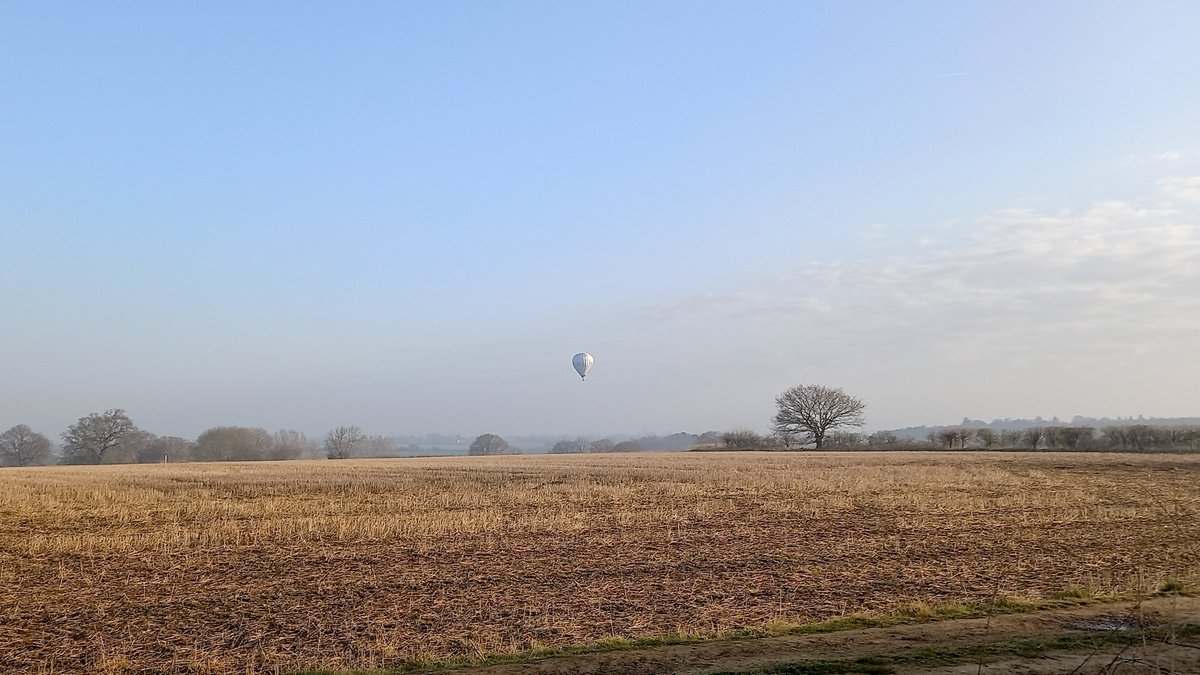 Balloon over EBHS on a lovely spring morning. Thank you Mr Bodell for spotting it! #Spring