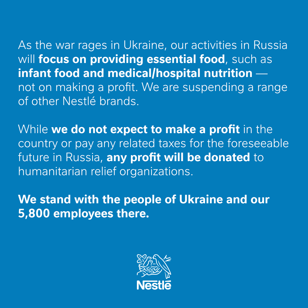 Nestlé tweet media
