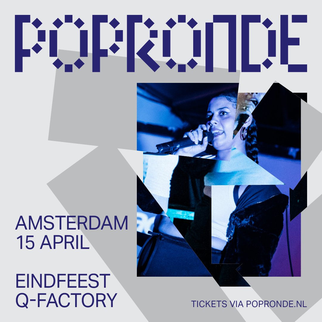 We mogen het #popronde Eindfeest dat we zo gemist hebben gaan inhalen. En wel op 15 april in <a href="/QFactory_Adam/">Q-Factory Amsterdam</a>. Acts die dan spelen zijn o.a. Jadi D - Josimar Gomes - GINGE - YVES - NABER - CLOUDSURFERS - MINKA...
Meer info en tickets: popronde.nl/steden/amsterd…