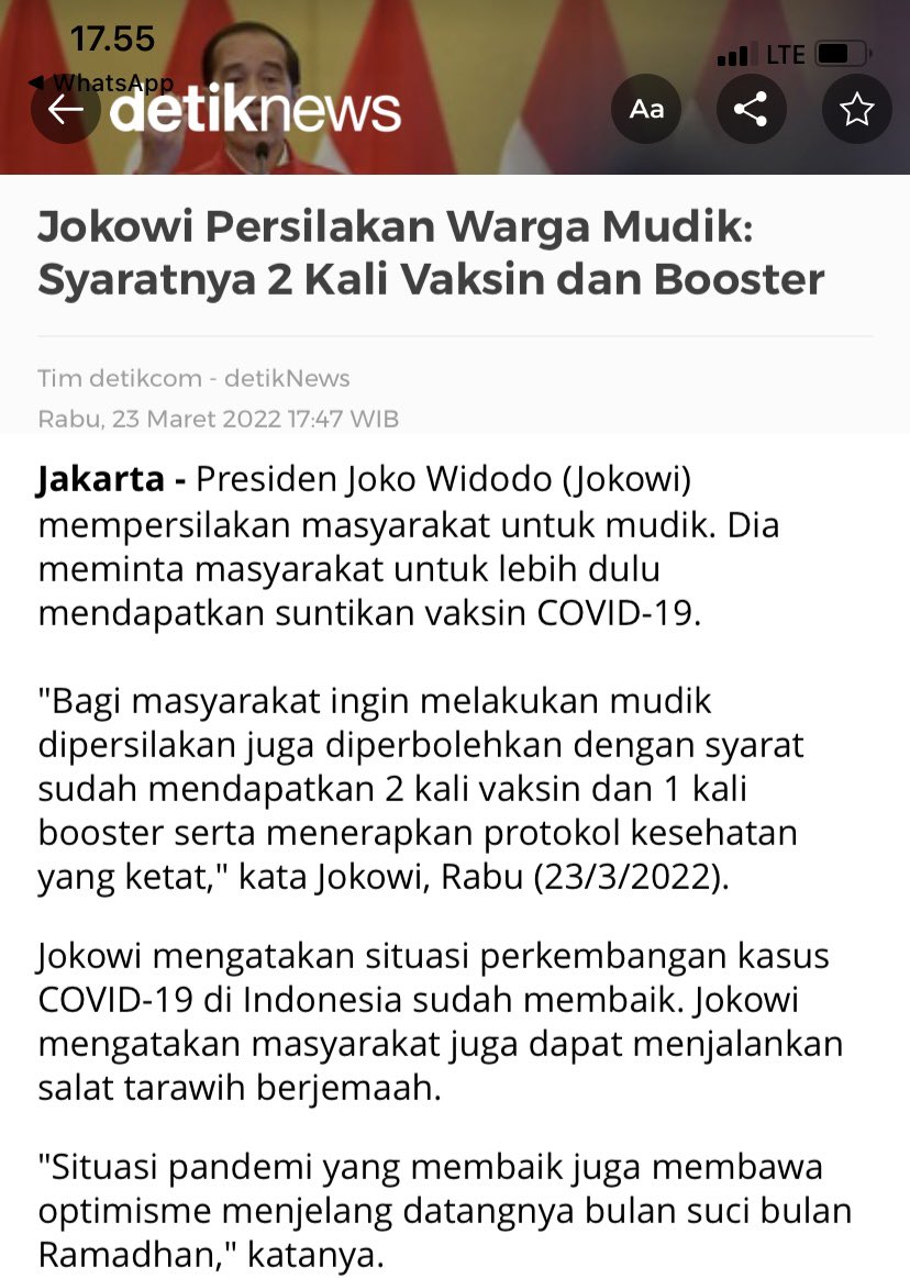 Buat yang mau mudik ..