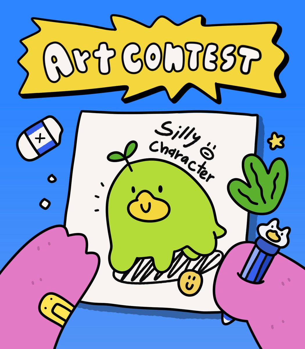 kadraw24's tweet photo. Art contest !!!!
1 Follow &amp; tag @kadraw24 
2 Like + RT
3 Tweet (not reply) your art using #SillyTownArt

All types of art will be considered! Contest closes 26/3 at 11:59 PM GMT+7

If you don't know to draw anything I have an example and more info below this post.👇
#nftcommunity https://t.co/JpzpTk6GuT
