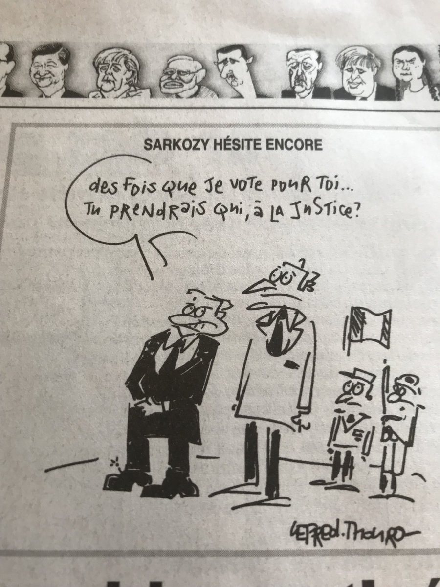Dessin de Lefred/Thouron dans le Canard Enchaîné de ce jour!Bonne journée à toutes et à tous!C.B.