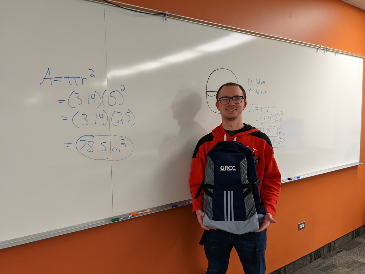 GRCCteach_learn's tweet photo. Adjunct appreciation week continues. We caught Jeremi Merrill this time. We will let you guess what he teaches based on the picture. Thanks to all of our adjuncts! https://t.co/Rh82aCSAqE