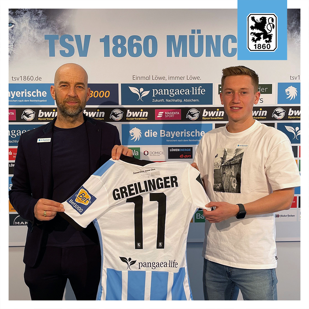 TSV1860's tweet photo. Tolle Nachrichten von der Grünwalder Straße: Fabian #Greilinger bleibt den #Löwen treu und verlängert seinen Vertrag beim TSV 1860 München!
#tsv1860 @3_liga #ELIL #GemeinsamFürSechzig #EinTeamEinWeg #zeigtsuns #3liga #fu3ball #FG11 https://t.co/b4Oq82mfCA