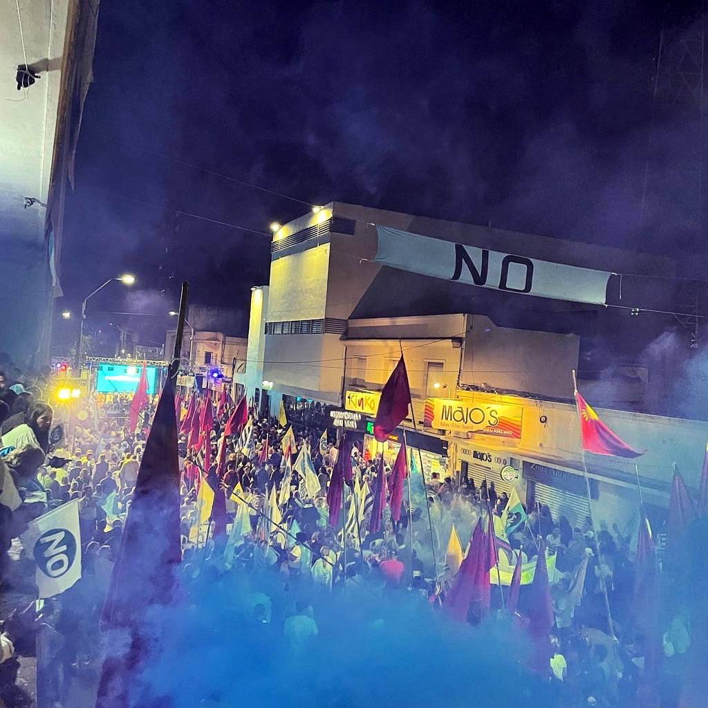 Acto Final de la Coalición en 📍Las Piedras por la defensa de la LUC. #CanelonesNoDeroga #UruguayNoDeroga