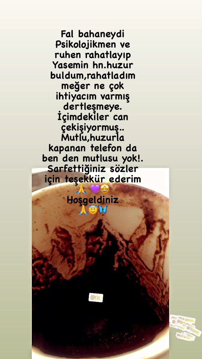 yaseminderin78's tweet photo. Fal bahanemiz🤩
Fala inanmıyoruz falsız kalmıyoruz 🤩🦋☘️
Herkes mutlu olsun inşallah 🙏 😇
Koşulsuz sevgiyle insanları mutlu etmek de başka güzel 🙏😇
Sonsuz şükürler olsun 🙏
#fal #evren #tarot #maneviyat #tevaffuk #tekamül #yol #insan #biz #şükür #sevginingücü 🦋 https://t.co/qJmoUHFl7K