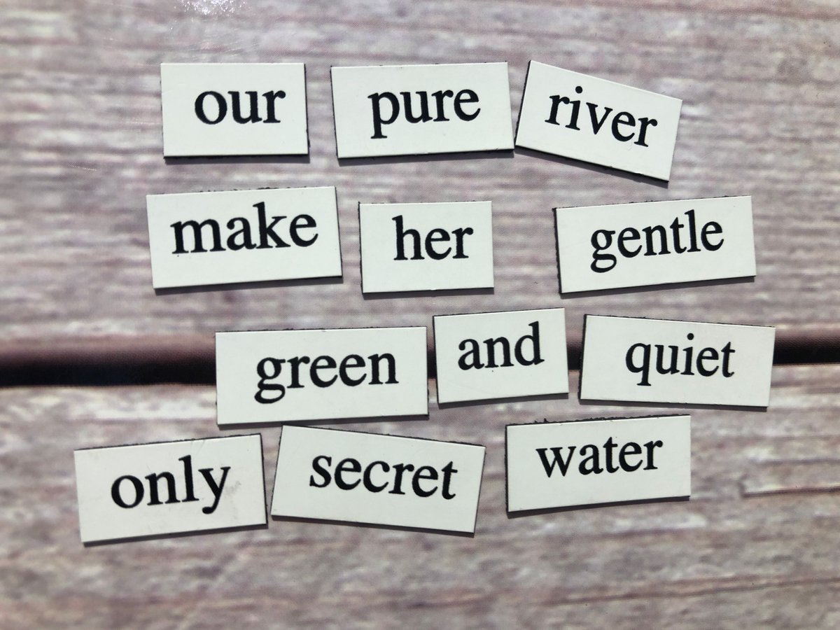 Howardian_Hills's tweet photo. Beautiful poetry created on the magnetic poetry wall in our #Cause&effect exhibition celebrating the #RiverRye #Ryevitalise @HeritageFundUK @NunningtonHall @northyorkmoors https://t.co/xnFQfsssMG
