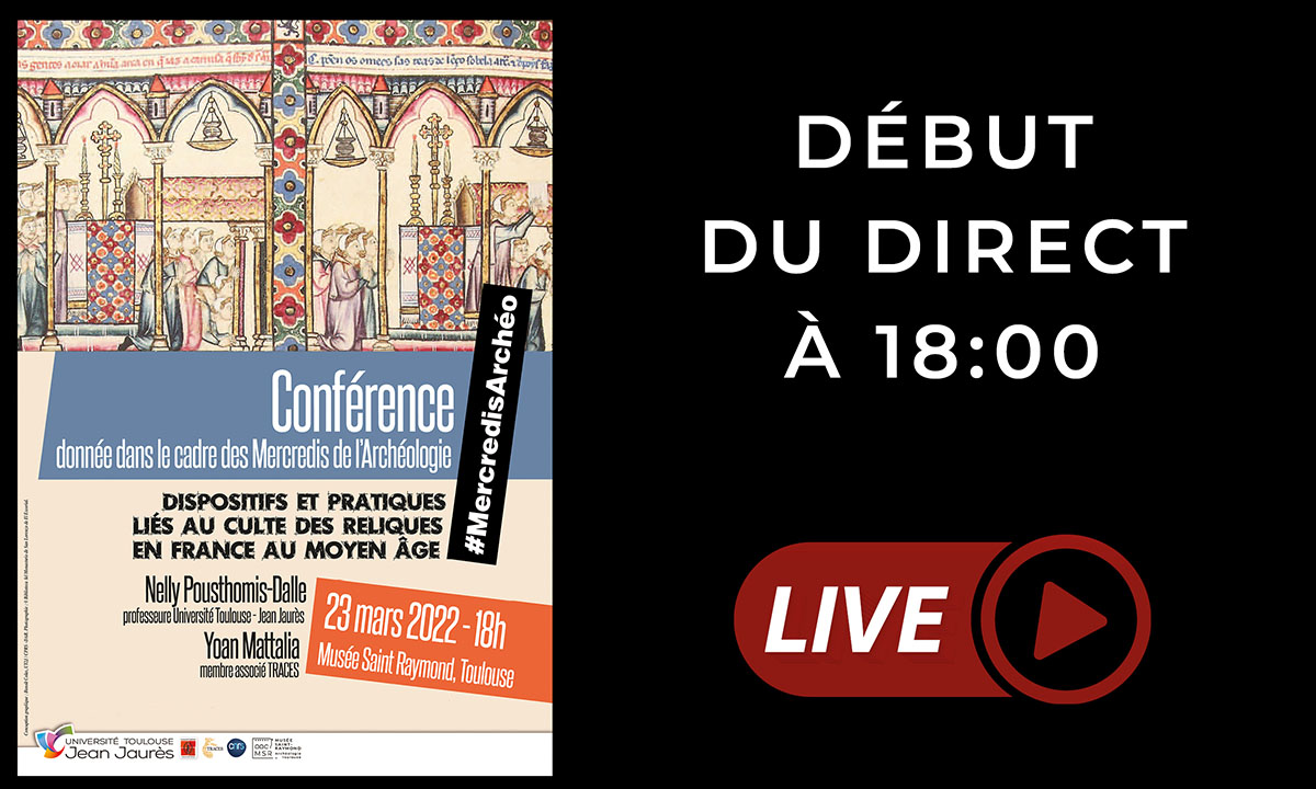MSR_Tlse's tweet photo. #mercredisArchéo
La #conférence de @YMattalia sur le culte des reliques en France au Moyen Âge est complète MAIS vous pourrez la suivre en direct ici 👇
https://t.co/6L2q7MvU2L

*c'est notre première fois en direct, donc croisez vos doigts avec nous pour que tout ce passe bien 😉 https://t.co/U2eTLE2ixO