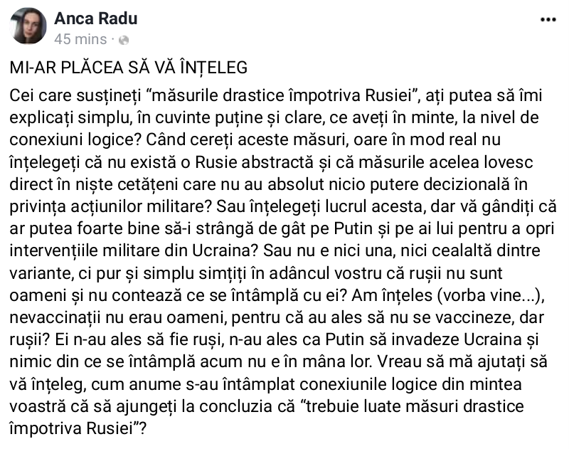 iuliaa2603's tweet photo. Mulți n-au înțeles nici că sancțiunile "contraRusiei" ne afectează cât se poate de grav și pe noi, non-rușii... Deja am început să simțim... https://t.co/pNZ5IYJYgp