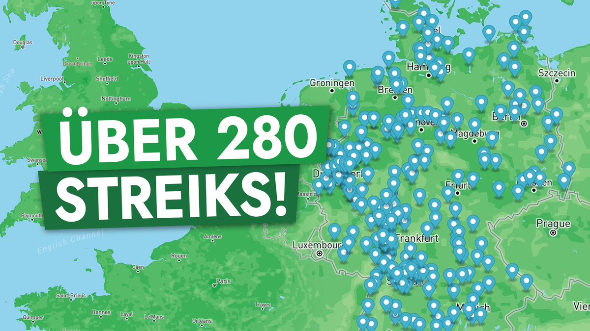 FridayForFuture's tweet photo. Am Freitag gehen wir an über 280 Orten auf die Straße. Finde jetzt deinen Klimastreik im Thread! https://t.co/2Qw58GIiNs